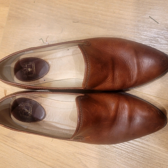 Frye Shoes - Frye Brown Leather Loafers Classic Flats